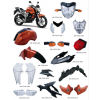 供應(yīng)雅馬哈FZ16全車塑件和燈具，外貿(mào)車型FZ16，塑料外觀件燈具